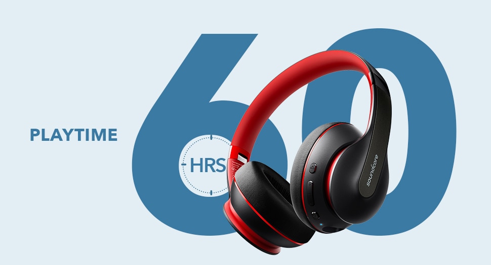 Wireless Bluetooth Headphones with 60-Hour Playtime