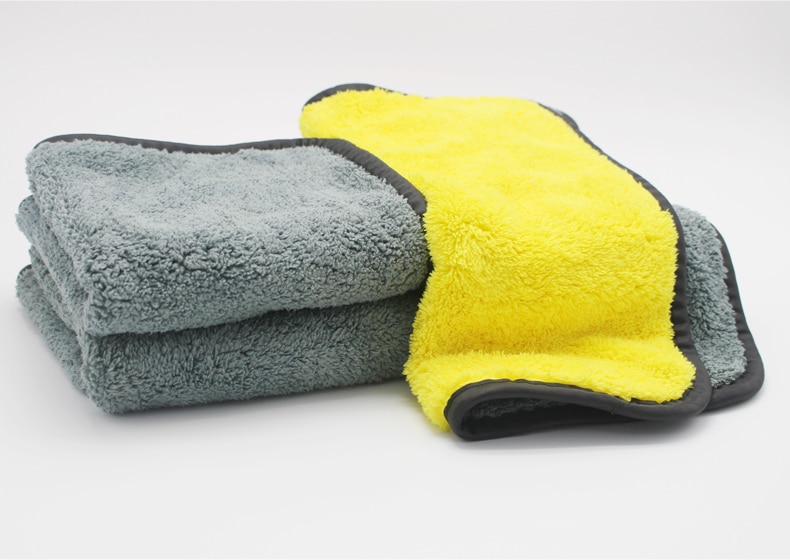 Double Layer Microfiber Car Cleaning Cloth