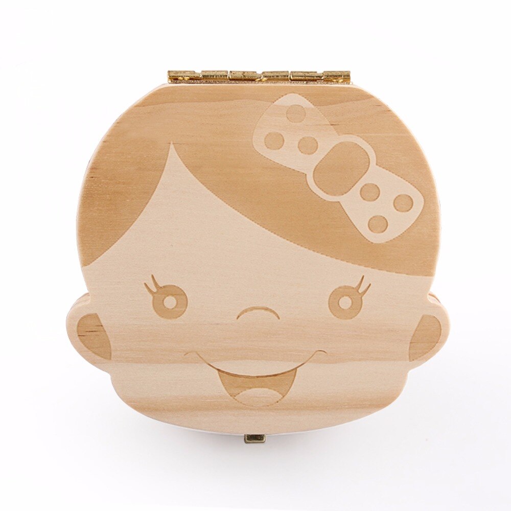 Wooden Teeth Storage Case