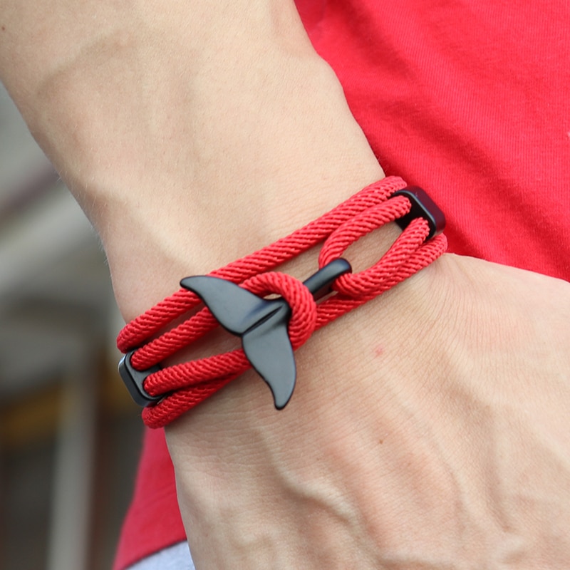Men's Whale Tail Bracelet