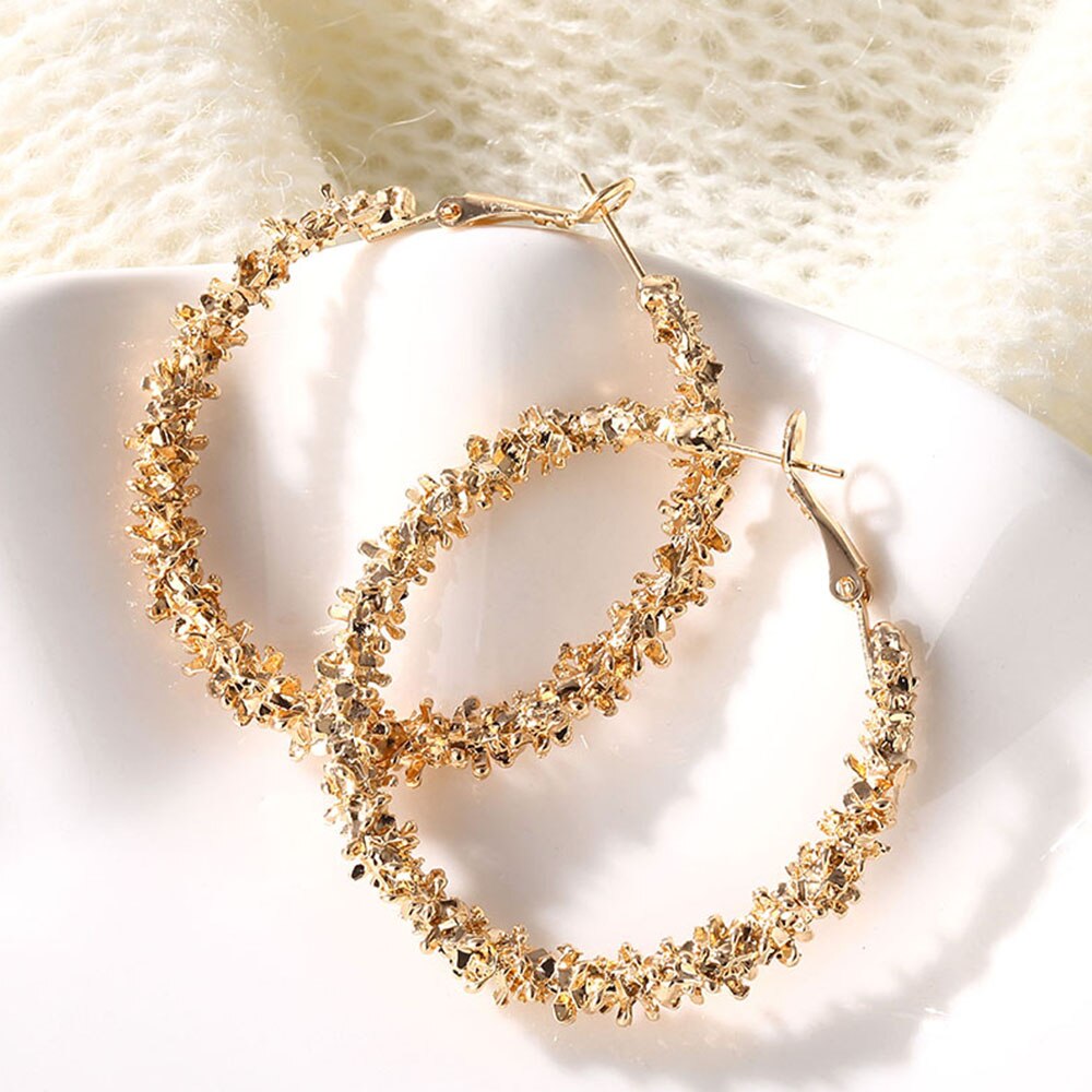 Women's Wreath Shaped Hoop Earrings