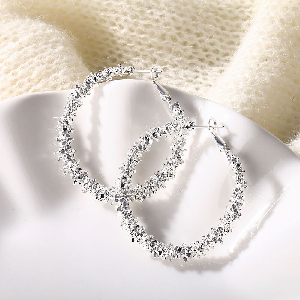 Women's Wreath Shaped Hoop Earrings