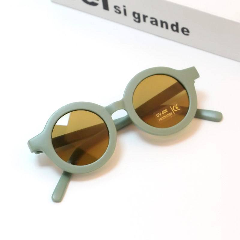 Round Shaped Vintage Sunglasses for Girls