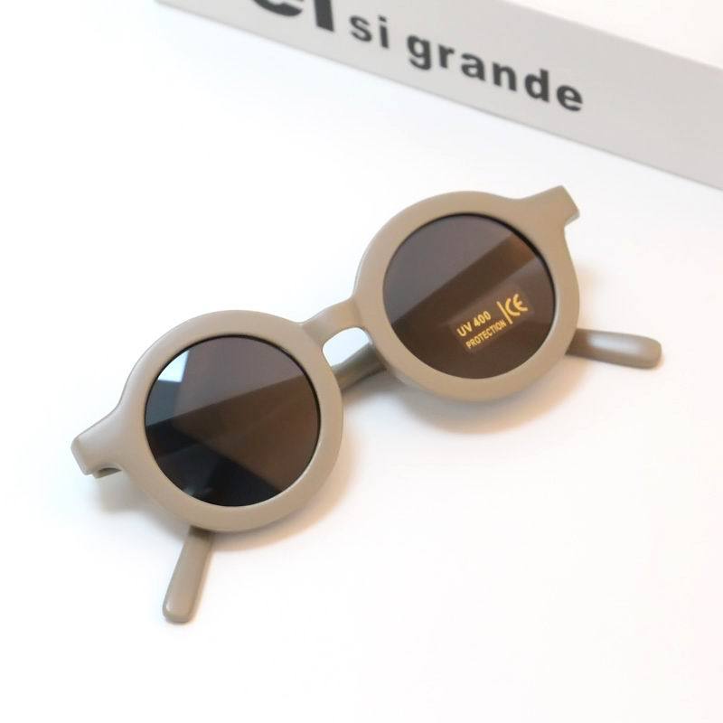 Round Shaped Vintage Sunglasses for Girls