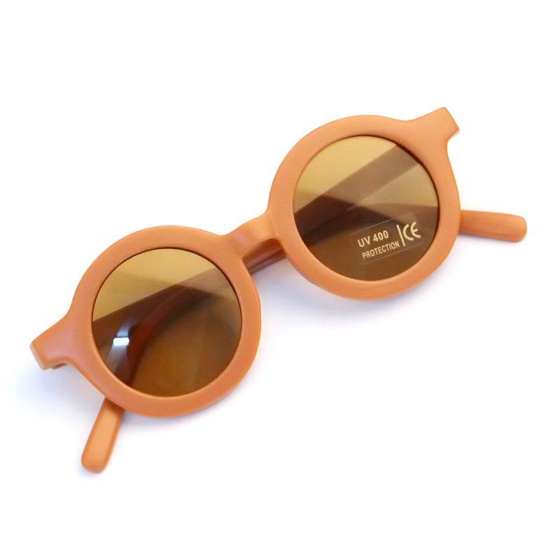 Round Shaped Vintage Sunglasses for Girls