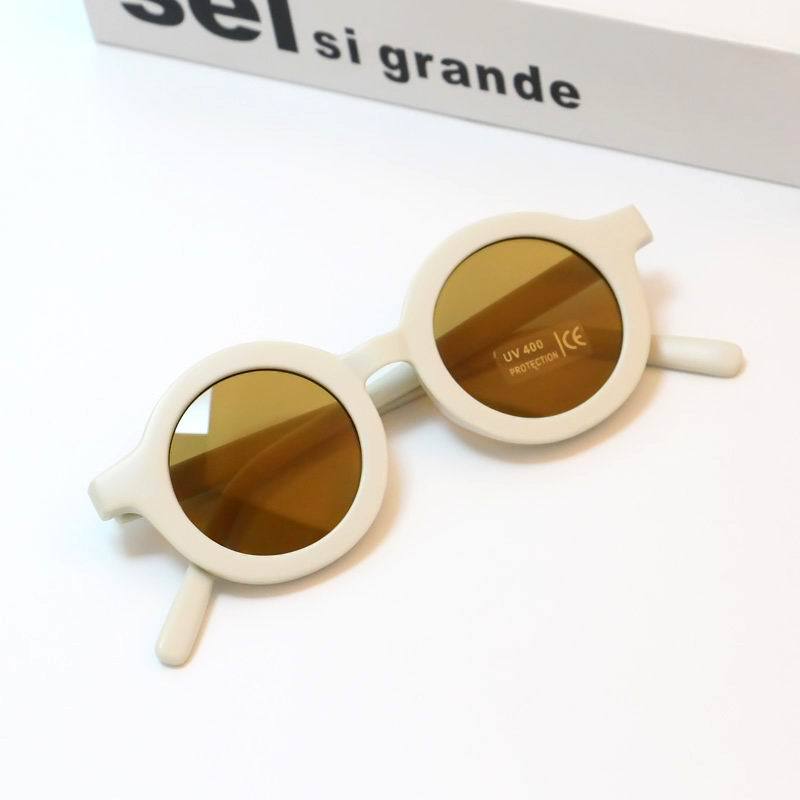 Round Shaped Vintage Sunglasses for Girls